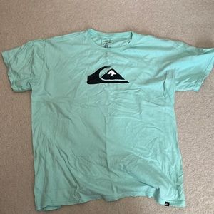 Quiksilver Large Turquise T-Shirt USED